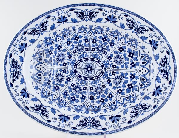 Meat Dish or Platter with Tree & Well c1885